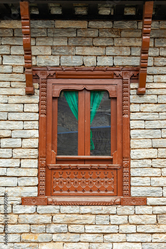 Vintage style of a window in Nepal