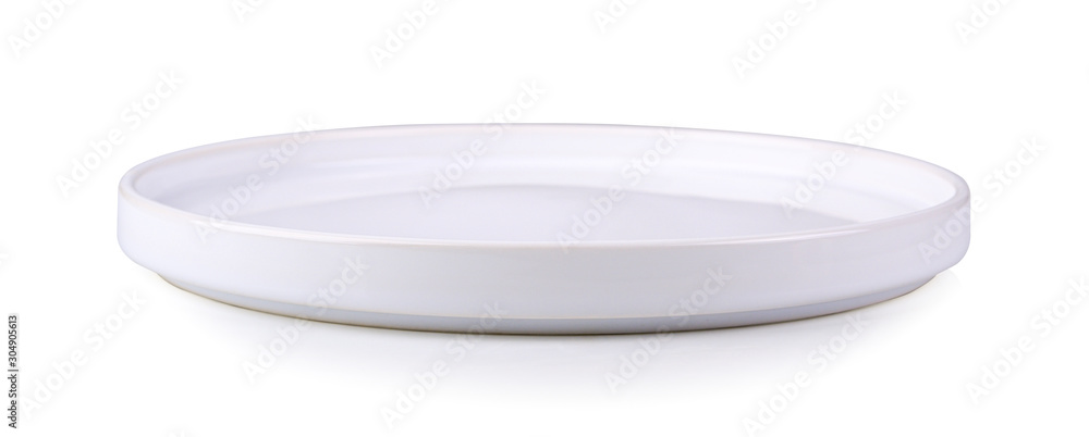 White plate on white background White plate on white background