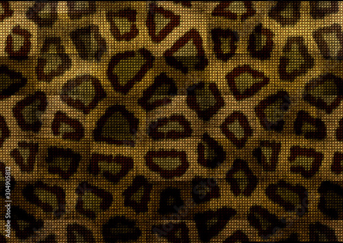 leopard skin embroidery pattern