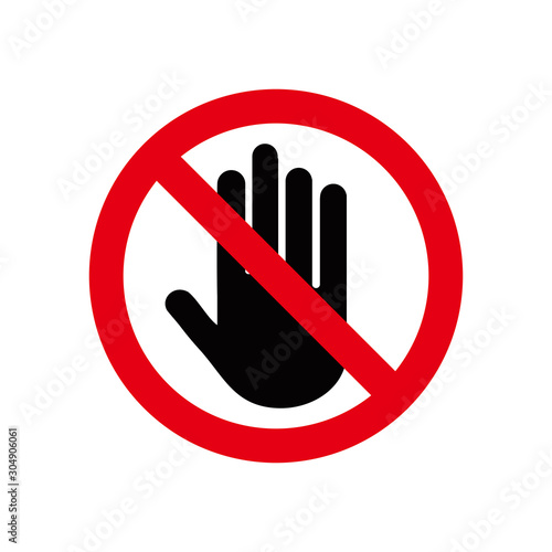 stop sign  hand stop sign icon vector design symbol