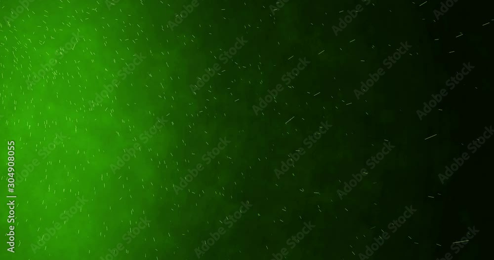 Buring fire sparks. flame and smoke rising motion graphic. flying away fiery particles over green black background in 4k Buring fire sparks. flame and smoke rising motion graphic. flying away fiery particles over green black background in 4k