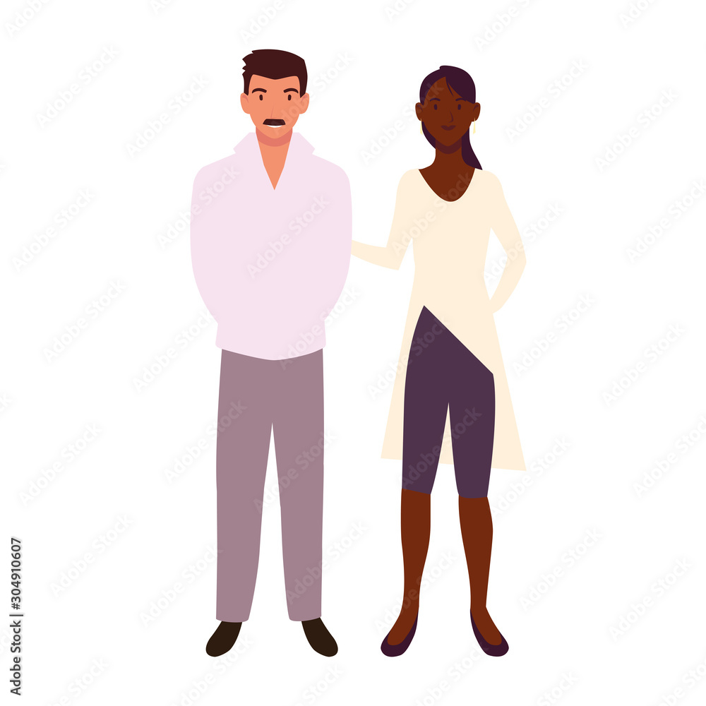 couple of people smiling standing couple of people smiling standing
