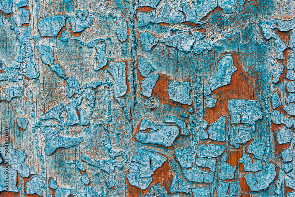 Obraz premium Wooden background with old and dry paint