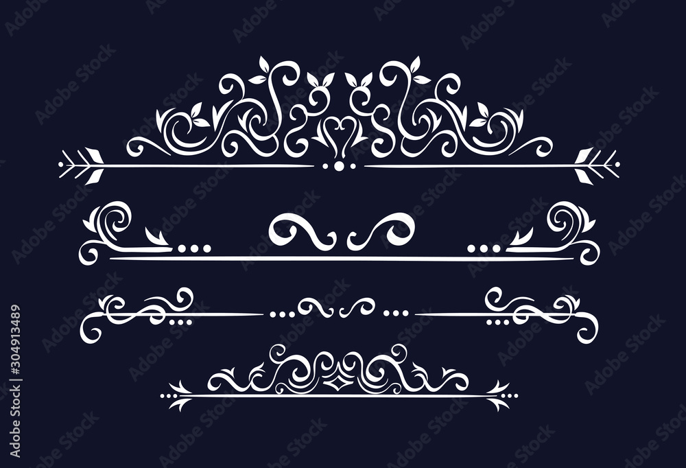 set of elegant ornamental borders frames vector illustration design set of elegant ornamental borders frames vector illustration design