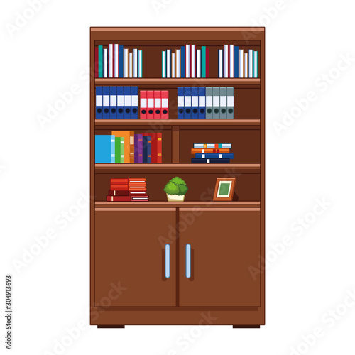 Home Library With Books icon