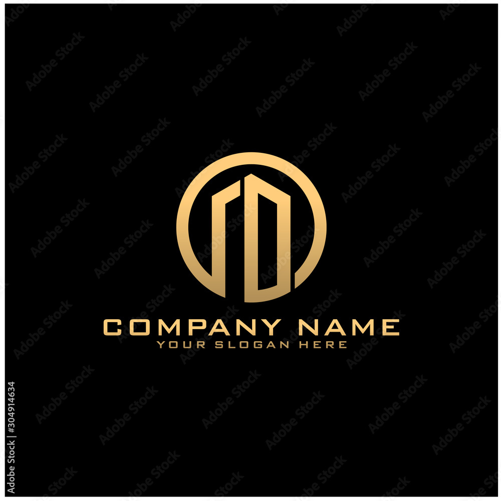 Letter O With Building For Construction Company Logo Letter O With Building For Construction Company Logo