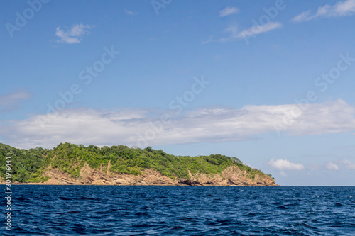 Fototapeta Naklejka Na Ścianę i Meble -  Cuajiniquil beach, Santa Elena Bay, geological formations in Santa Rosa National Park, Guanacaste Costa Rica.