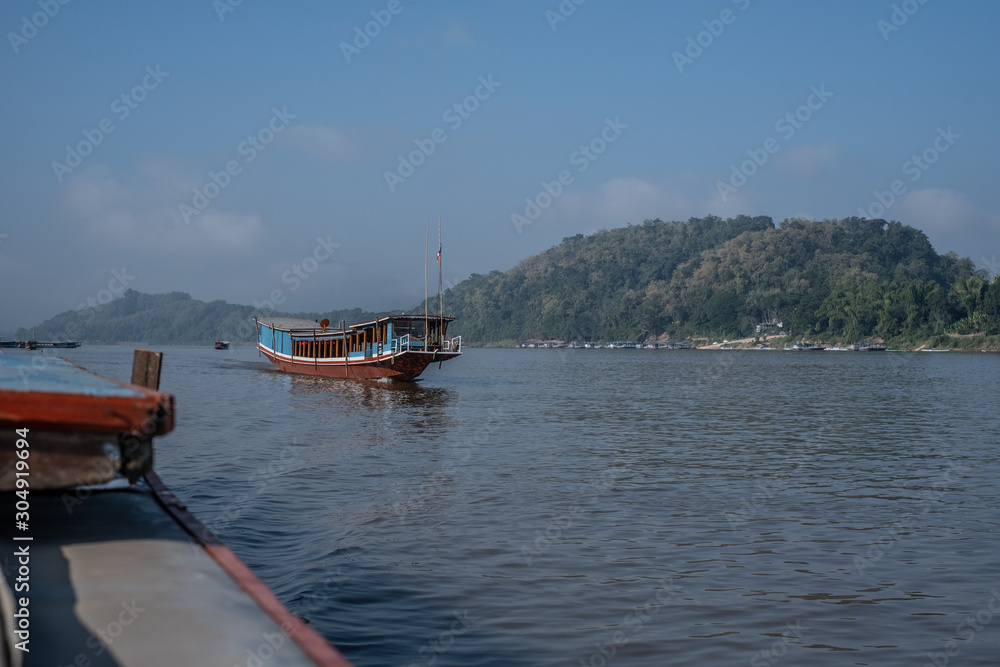 Scenery along the Mekong, Laos Scenery along the Mekong, Laos
