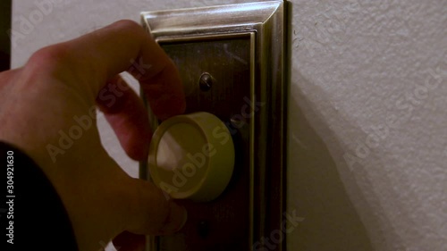 Lights dimmer turn on