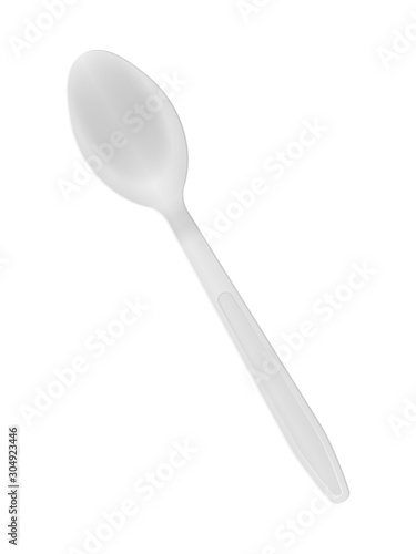 Plastic spoon