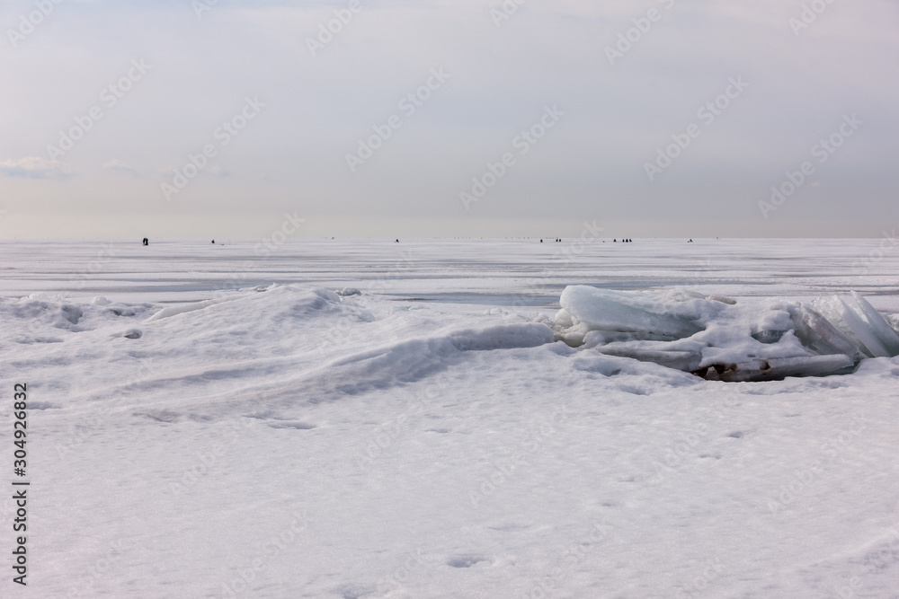 landscape on the ice