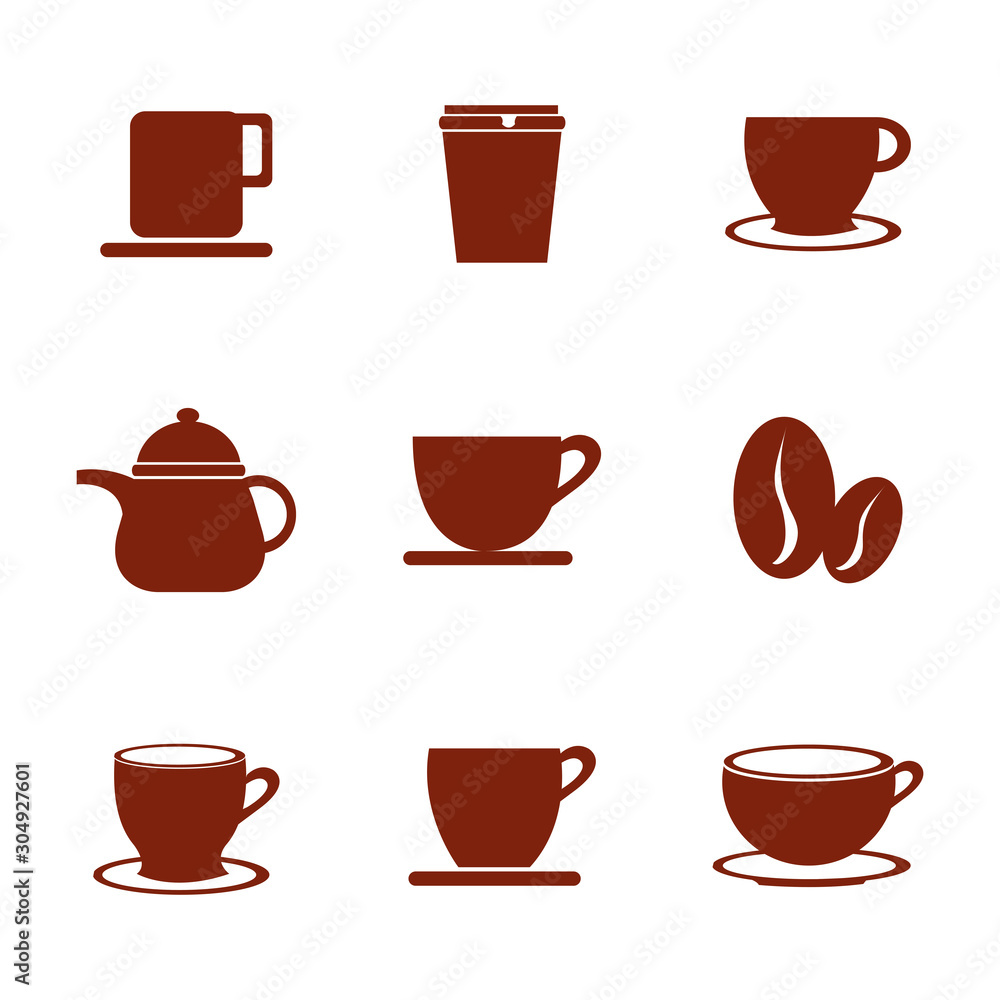 bundle coffee of set icons vector illustration design bundle coffee of set icons vector illustration design