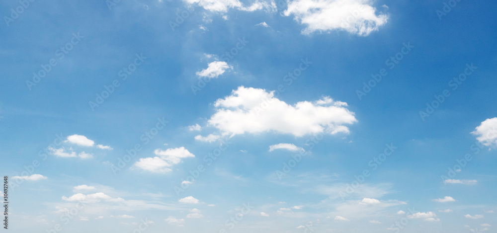 Thin Cloud floating on the blue sky.the sky is bright and clear..