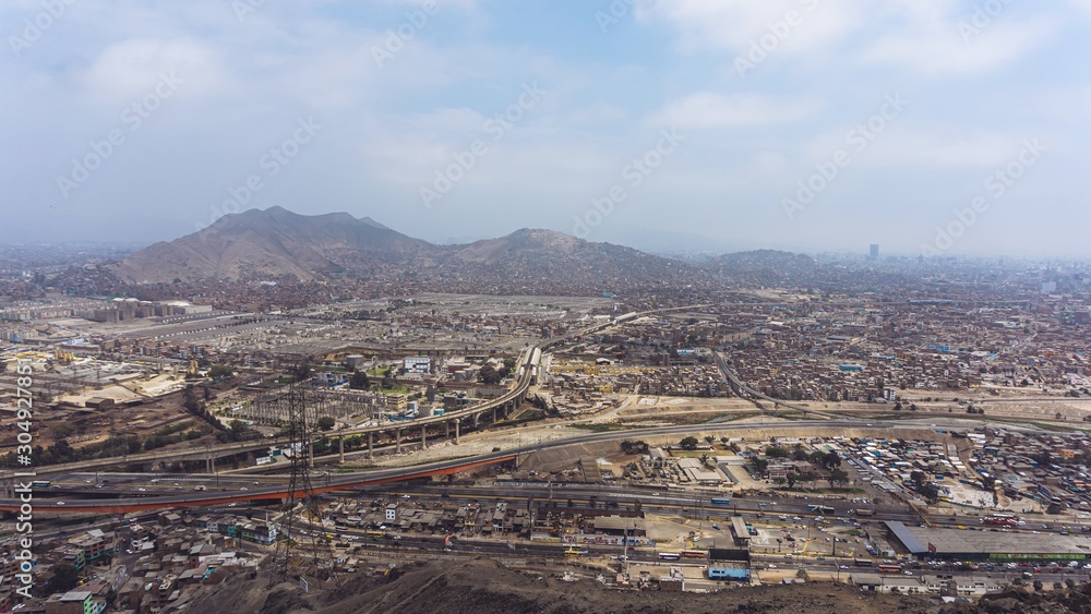 Vista de Lima Este con nuevas vías