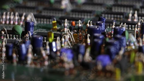 Wallpaper Mural Circuit Board Spin Extreme Close Up 1 Torontodigital.ca