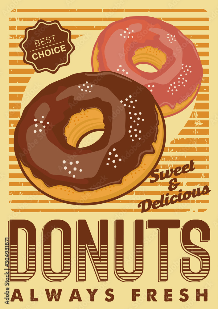Donut Donuts Doughnut Doughnuts Signage Poster Rustic Vector Donut Donuts Doughnut Doughnuts Signage Poster Rustic Vector