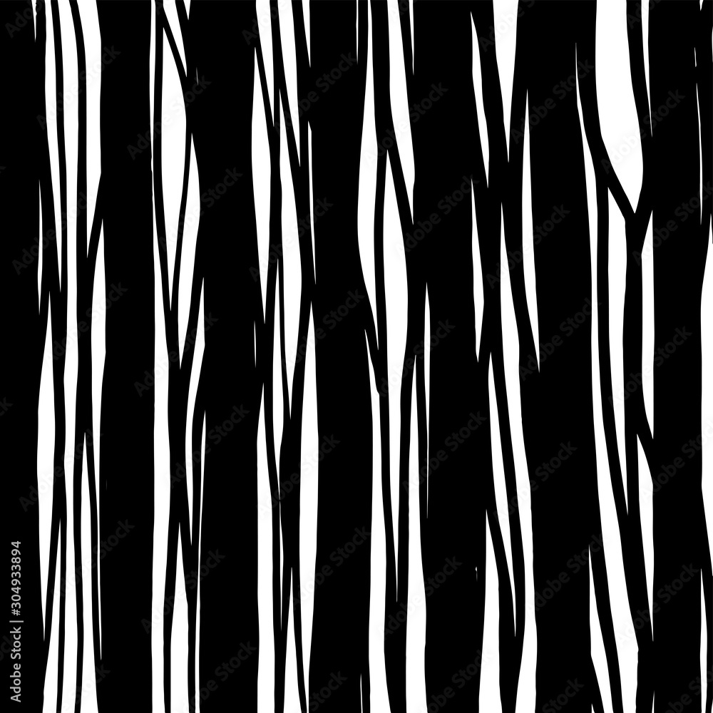Fototapeta premium Grunge brush pattern. Texture. White and black vector.