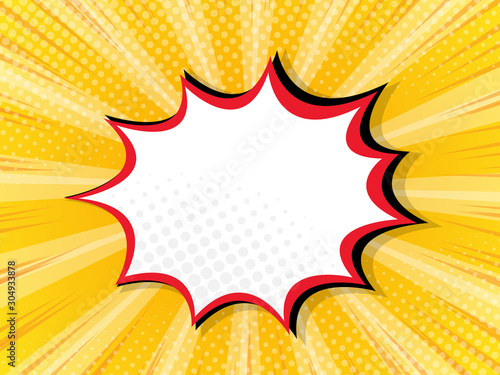 blank boom splash label comic book