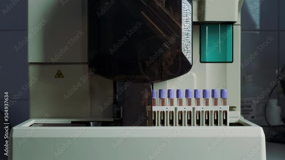 Modern Robotic Machine For Laboratory Tests.