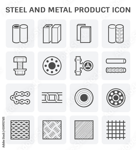 steel metal icon