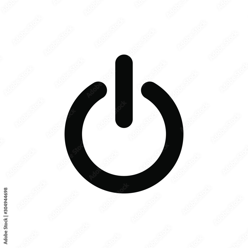 power button on/off icon vector illustration power button on/off icon vector illustration