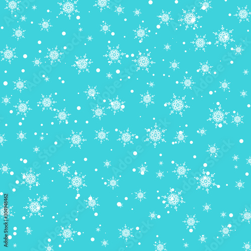 Snow pattern. Vector illustration. Falling snow.