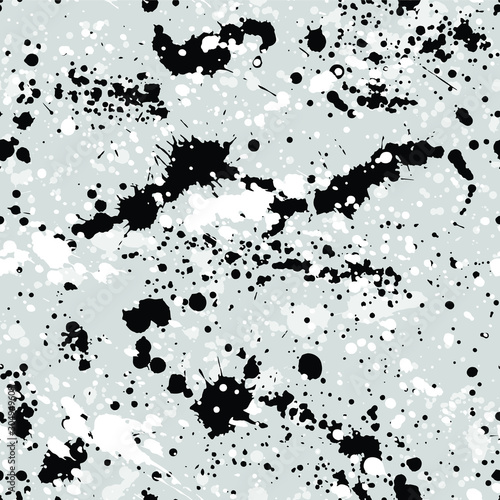 Paint splashes texture seamless pattern