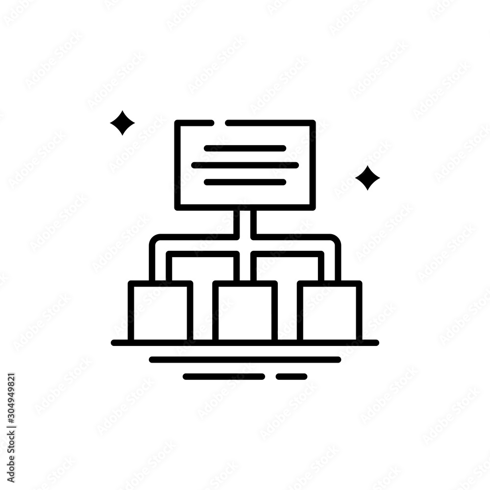 Sitemap Vector Line Icon Sitemap Vector Line Icon
