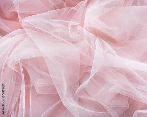 Tableau sur toile Pink tulle background