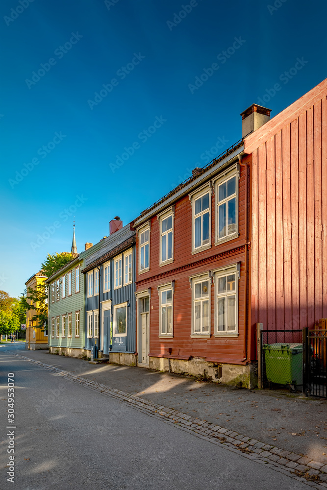 Trondheim Narrow Street View Trondheim Narrow Street View