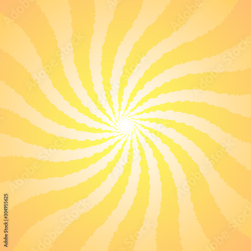 Orange yellow background superhero. Super hero cartoon gradient texture. Sun rays burst. Radiate sun beam, burst effect retro. Sunbeam light flash boom. Sunlight starburst poster. Vector illustration