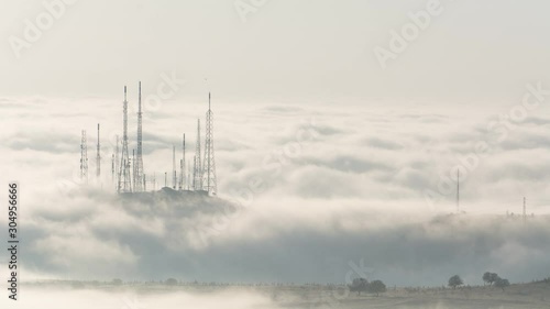 Radiostation Receiver and Transmitter Poles
