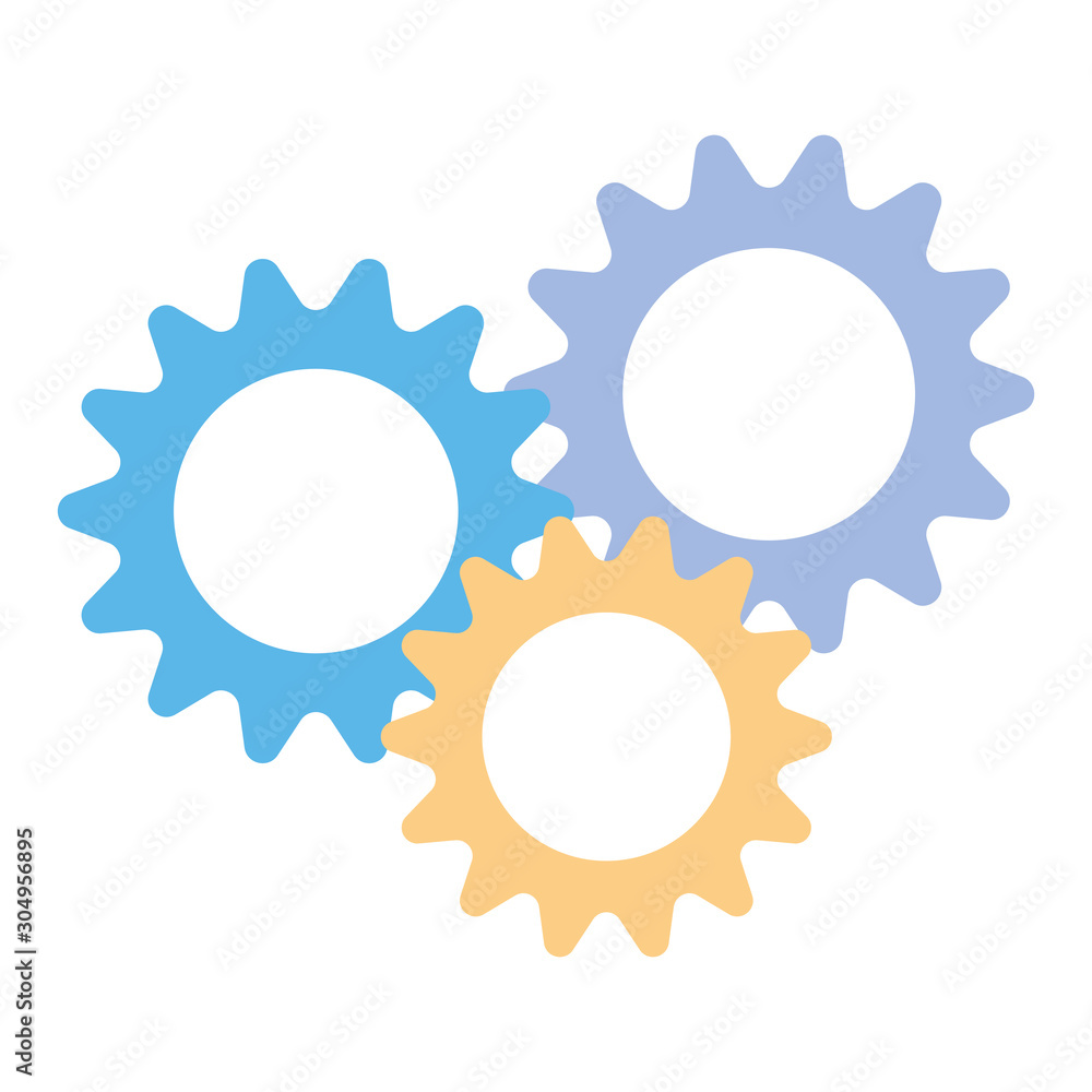 gearwheel tool in white background
