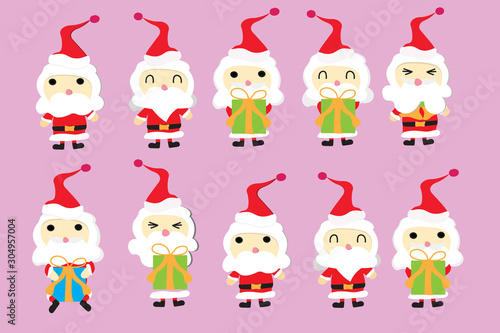 christmas card with Santa character