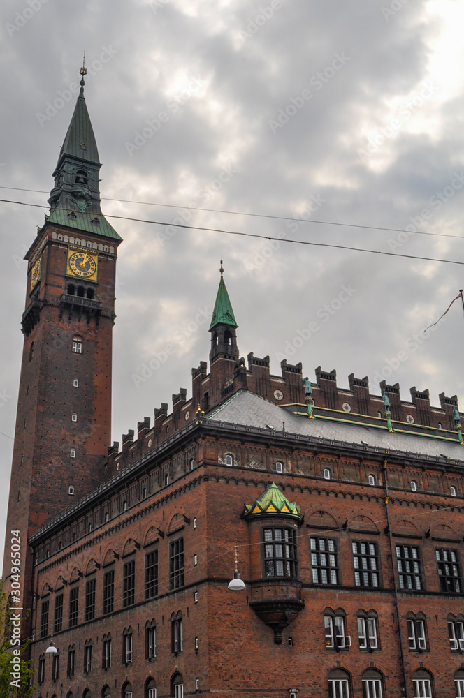 Fototapeta premium Copenhagen City Hall exterior. Denmark