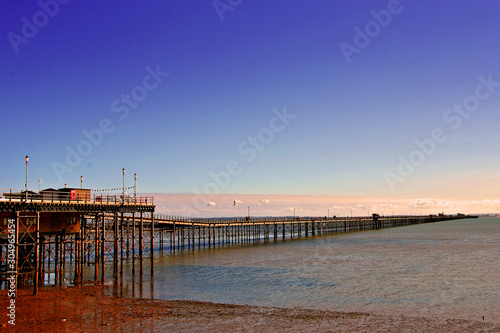 Southend on Sea Pier and Beach, Essex, England