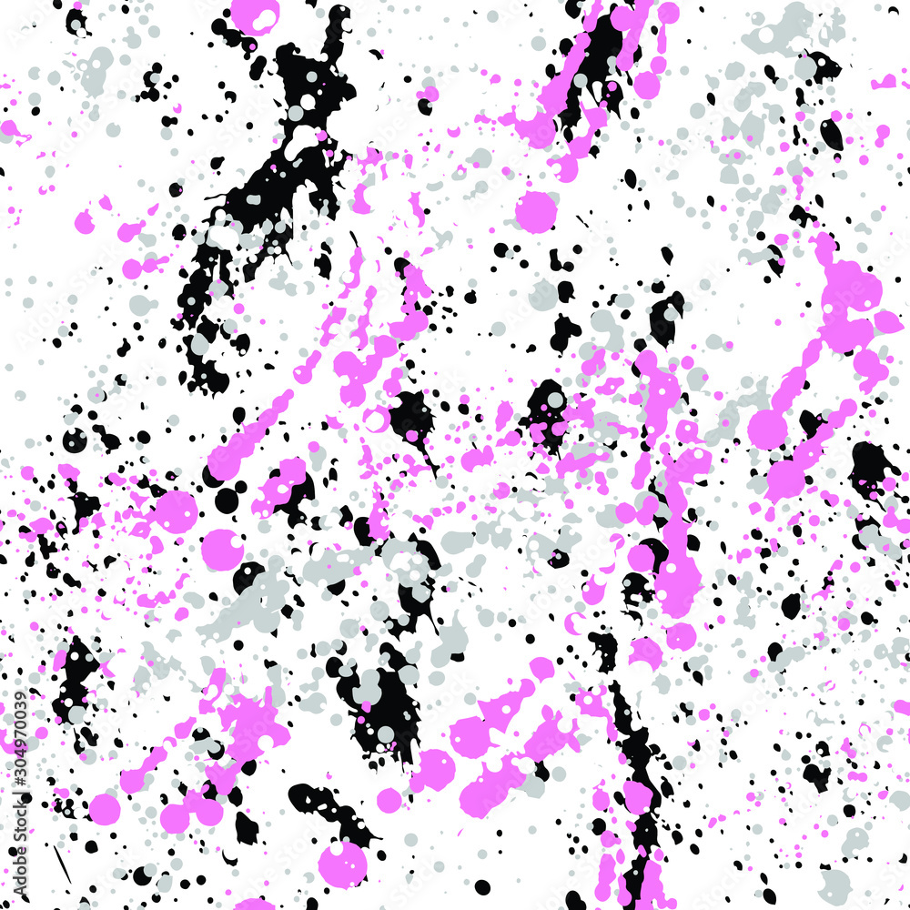 Fototapeta premium Paint splashes texture seamless pattern