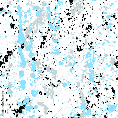 Paint splashes texture seamless pattern