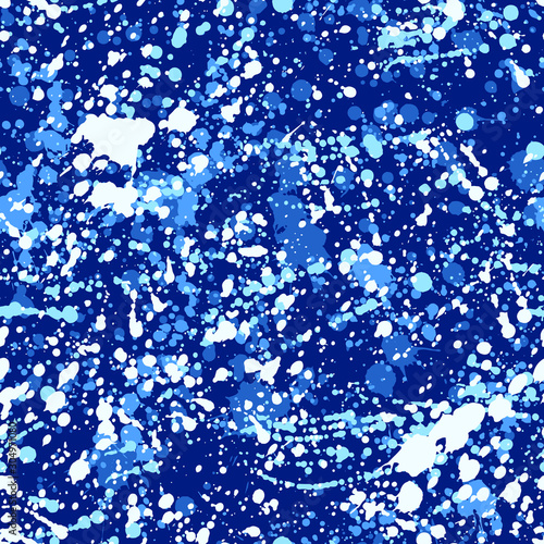 Paint splashes texture seamless pattern