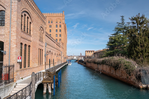 Canal at Guidecca, Venice, Italy photo