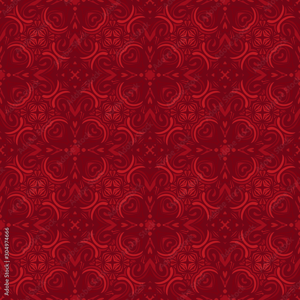 Vector red abstract Doodle Seamless Pattern Background. Vector red abstract Doodle Seamless Pattern Background.
