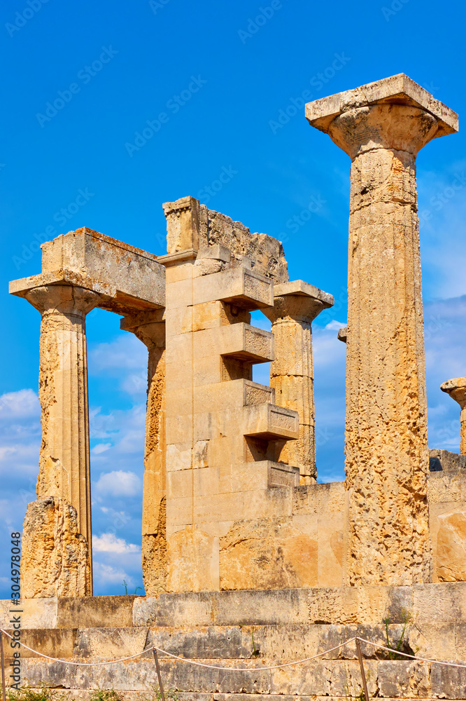 Columns of Temple of Aphaea