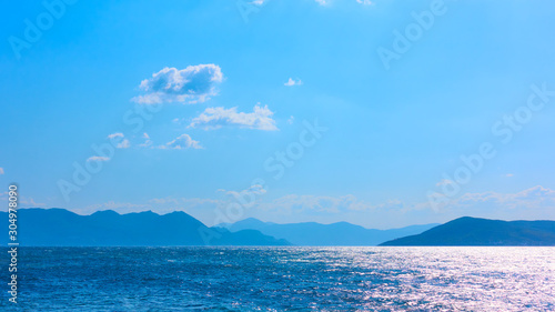 Panorama of the sea with islands © Roman Sigaev