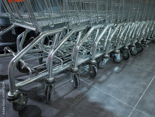 trolley in the store