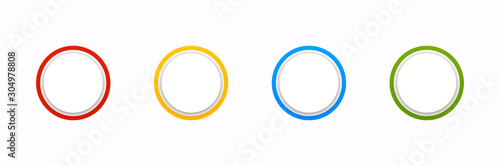 4 components chart make up something. Modern business circle infographics four options banner. Vector layout piece chart workflow. 4 piece diagram number component. Four step up options for web design