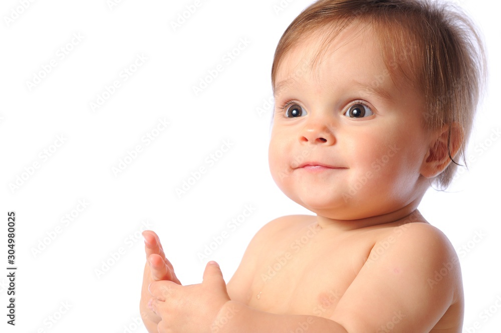Smiling happy little child portrait Smiling happy little child portrait