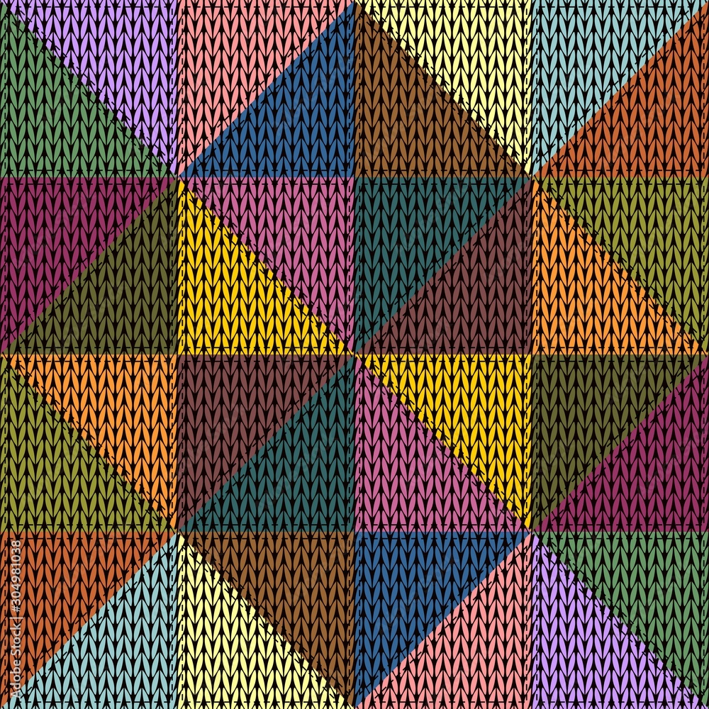 knitted patchwork background knitted patchwork background