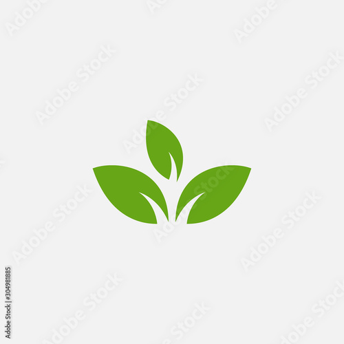 Green leaf ecology nature element vector icon  Leaf Icon  green leaf ecology nature element vector