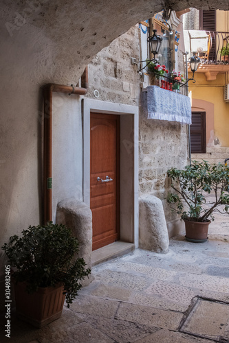 Italian courtyard.