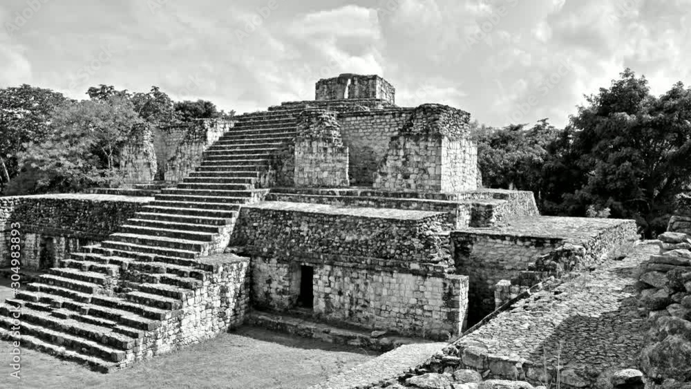 Ruinas Mayas de Ek Balam, Yucatan, México, time lapse Ruinas Mayas de Ek Balam, Yucatan, México, time lapse